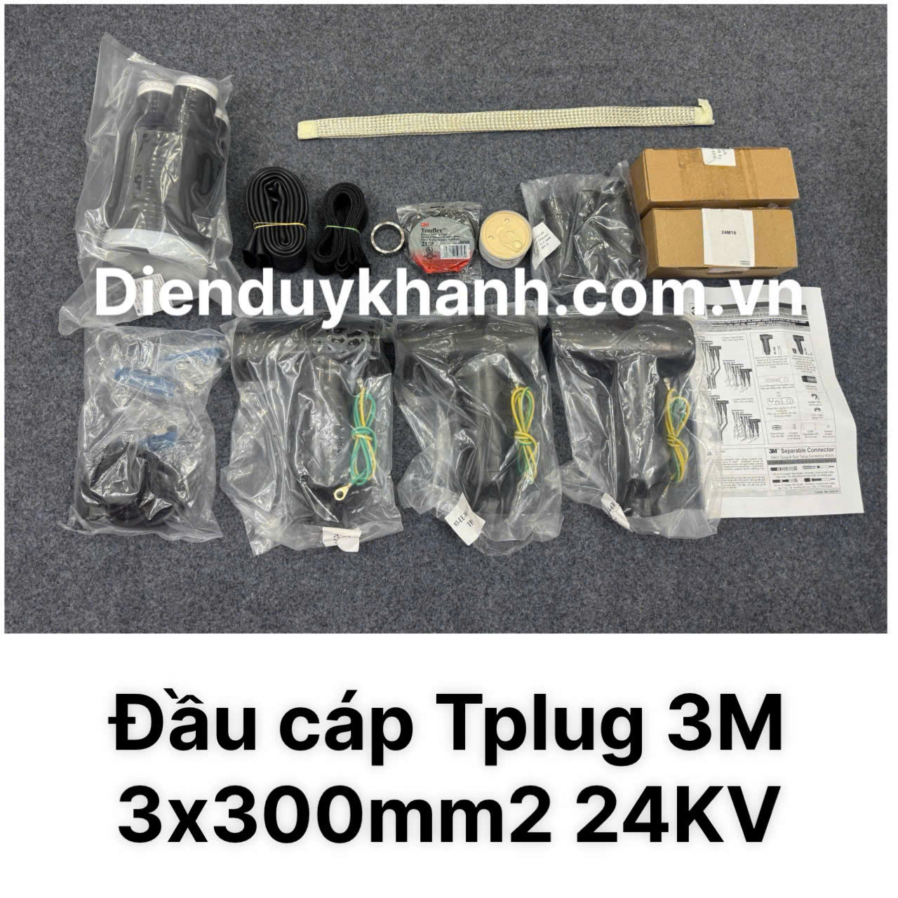 ĐẦU CÁP TPLUG 24kV 3x1Cx300 (3x300mm2) 3M CHÍNH HÃNG GIÁ RẺ